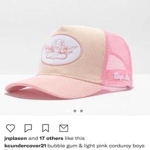 RARE light pink boys lie trucker hat